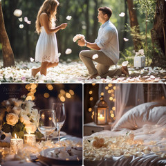 (Pre-Separated, Scented) Artificial Silk White Rose Petals for Romantic Night, W