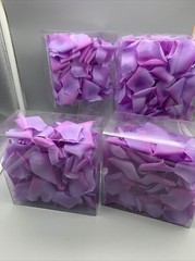 4 Boxes Of 100 Each Rose Petals Silk Lavender Fabric Looks Real