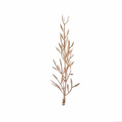 25 GOLD 6″ Mini Metallic Leaves Artificial Fern STEMS VASE FILLERS Centerpieces