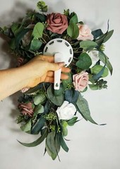 Mauve Dusty Rose Eucalyptus Bridal Wedding Bouquet Accessories