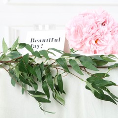 5 ft long Green Artificial Willow Foliage Garlands Wedding Party Decorations