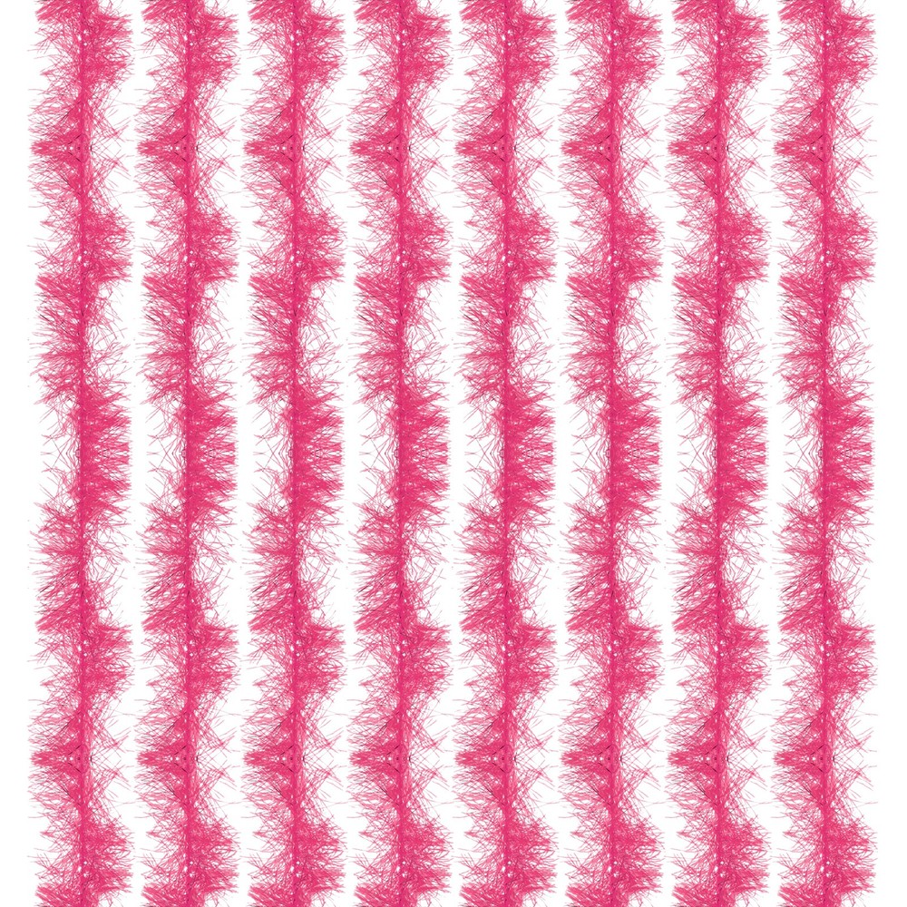5Ft Feather Boa, 8 Pcs Artificial Fluffy Feather Boas, Pink