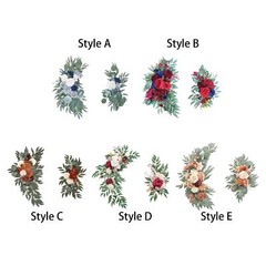 Wedding Arch Flowers Welcome Ceremony Sign for Front Door Wedding Ceremony