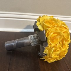 Wedding Bridal Bouquet Yellow Roses