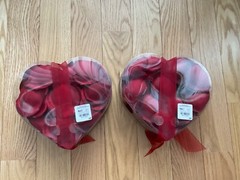 NEW Lot of 2 Boxes Pier 1 Imports Faux Rose Petals Red(2) White(4) Wedding Decor