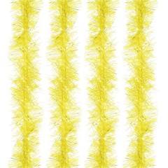 5Ft Feather Boa, 4 Pcs Artificial Fluffy Feather Boas, Yellow