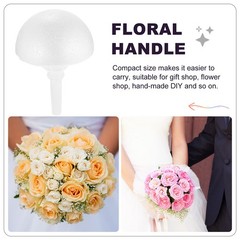 Bouquet Holder For Fresh Flowers White Foam For Wedding 2 Sets
