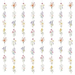 8 Packs Wildflower Paper Hanging Garland Birthday Decorations, Flower Party