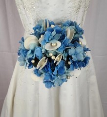 Beach Baby Blue Wedding Bouquet
