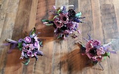 Purple Wildflower Lavender Bridal Bouquet Lasting Sola Wood Wedding Flowers