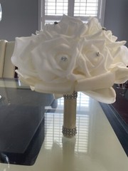 ivory silk bouquets