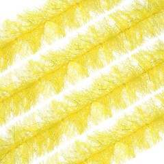 6.6Ft Feather Boa, 4 Pcs Artificial Fluffy Feather Boas, Yellow