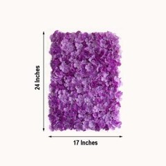 4 Purple Hydrangea Flowers Mat Wall Backdrop Panels Wedding Party Decorations