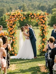 Artificial Rose Flowers Real Touch Fake Flowers with Stem 30PCS Orange-1