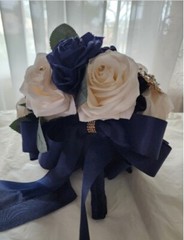Navy Blue Bouquet for Weddings or Quincenera