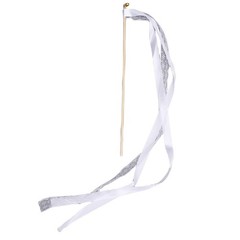 40pcs Lace Ribbon Wedding Wands With Bells Sparkling Stick For Party Celebration