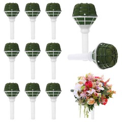 12pcs Bridal Floral Handle Bouquet Wedding Floral Decoration Flower Holder Bases