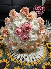 Hope Creación Flowers Fresh Multicolor Wedding Bouquet Roses Lilies Gerbera