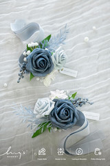 2Pcs Prom Wrist Corsage Artificial Flowers, Girl/Mother Corsages Wristlet Décor