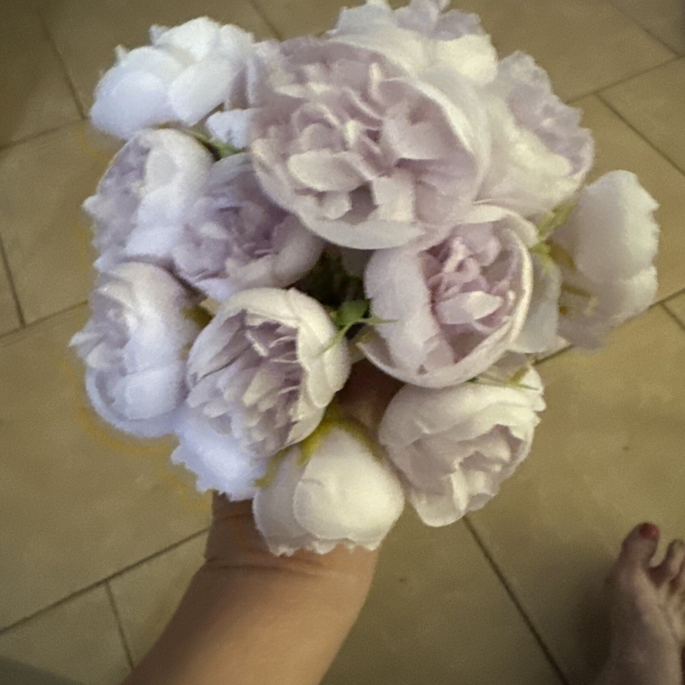 New, Artificial Flowers Handheld Lavender Ranunculus, Wedding / Prom Bouquet