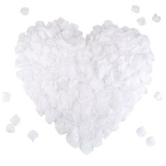 CODE FLORIST 2200 PCS Silk Rose Petals Wedding Flower Decoration () 2 Inch White