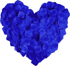 1000 Pieces Blue Artificial Silk Rose Petals Flower Decoration Wedding Party Col