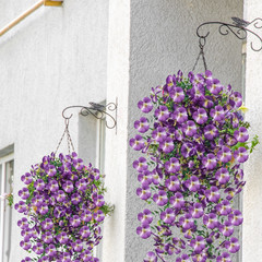 Artificial Flowers Plastic Fake Plants UV Resistant Home Garden Decor In/Outdoor