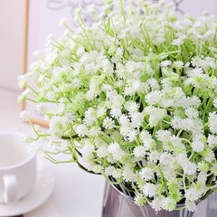 Pcs Baby Breath Artificial Flowers Bulk，White Artificial Flowers Artificial 120