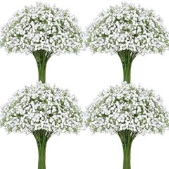 Babys Breath Artificial Flowers, Baby Breath Flowers Artificial 30 Pcs White