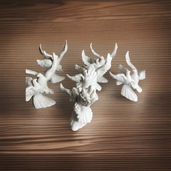 Wedding Love Doves- Perfect For Cake Or Tables Set Of 6