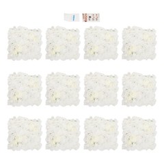 12pcs Artificial Flower Wall Panels, Flower Wall Decoration For Wedding Birthday