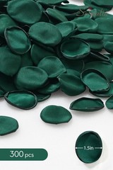 Serwalin 300Pcs Silk Rose Petals for Christmas Weddings 300pcs, Dark Green
