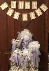 Purple Bling Wedding Bouquet/ Bridal Set