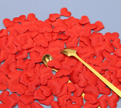200Pcs Sponge Confetti Flower Decor Heart Shape Petals Table Wedding Decoration