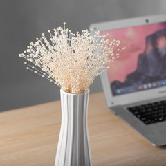 100Pcs Beaded Stick Bride Wedding Pearl Bouquet Party Decoration, 4Mm String Pea