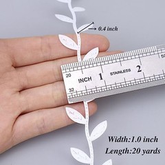 Leaf Ribbon Trim Artificial Leaf Vine Lace Trim String for Crafts Baby Shower
