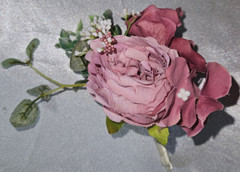 Wedding Bouquet Set, Pink, Dusty Pink, Ivory, Cream, Cascade Bouquets, Teardrop