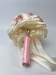 Rhinestone Pearl Bridal Brooch Rose Bouquet For Wedding