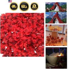 2200 PCS Dark-Red Silk Rose Petals for Romantic Night,Wedding,Proposal Annive…