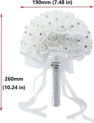 Ramo De Novia Flores Artificiales Decoracion Para Boda Matrimonio Accesorios NEW