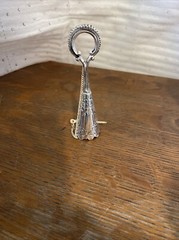 Vintage Silver Plated Tussy Mussy Wedding Mini Flower Girl Bouquet Holder 5.5”
