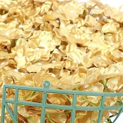 4 Gold Hydrangea Flowers Mat Wall Backdrop Panels Wedding Party Decorations