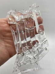 Acrylic Clear Modern hanging Rectangle Garland ~ 63″ long Wedding, Christmas