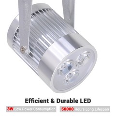 Yescom 8 Pack LED RGB Spotlight Aluminum Stage Lighting for Mirror Ball Party