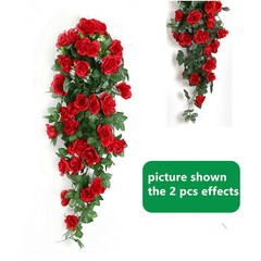 35.4″ Garland Vine Artificial Flower Rose Fake Ivy Plant Home Garden Party Decor