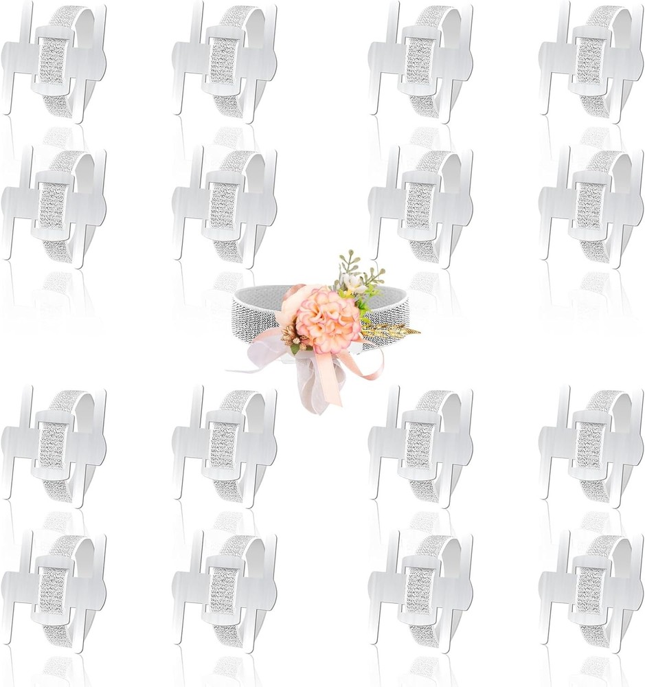 Wrist Corsage Bracelets Elastic 16 Pcs for Wedding