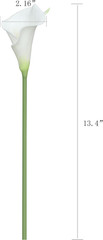 20Pcs Calla Lily Bridal Wedding Bouquet Lataex Real Touch Artificial Flower Home