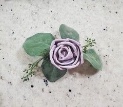 Lavender Wedding Cake Flower Eucalyptus Reusable Purple Sola Wood DIY Topper