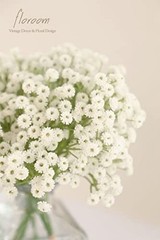 18pcs Artificial Babys Breath Gypsophila Greenery Sprays, Real Touch White