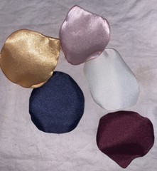 Silk Flower Petals Flower Girl Wedding Gold Navy Blush White Burgundy Fabric